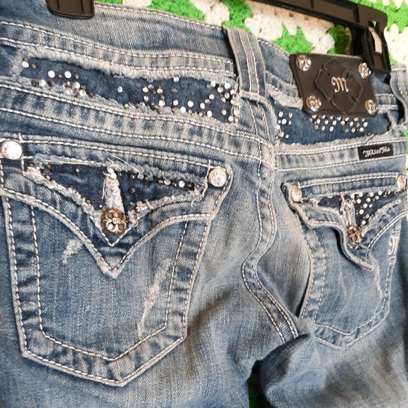 Miss Me Straight Leg Embellished Jeans - Picture 6 of 9